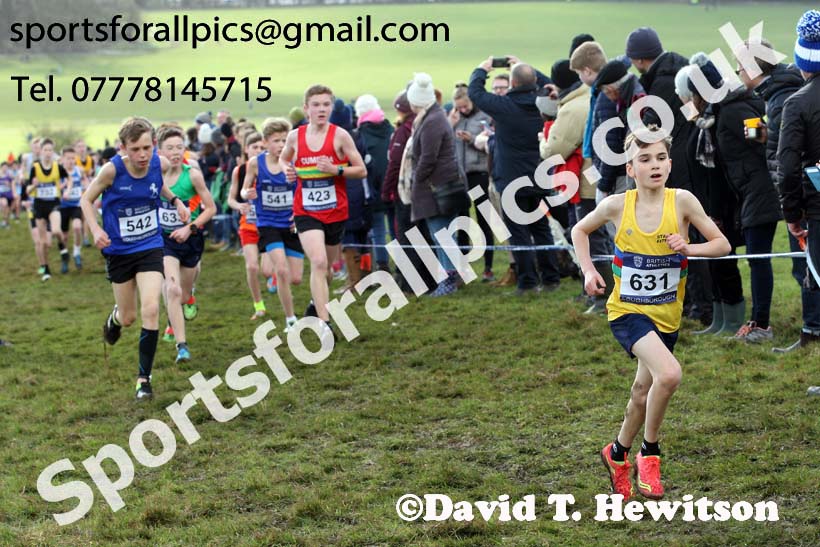 Boys under-13s 2019 British Athletics Inter Counties Cross Country, Prestwood Hall, Loughborough. Photo:  David T. Hewitson/Sports for All Pics